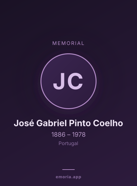 Memorial portrait of José Gabriel Pinto Coelho