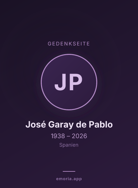 Gedenkportrait von José Garay de Pablo