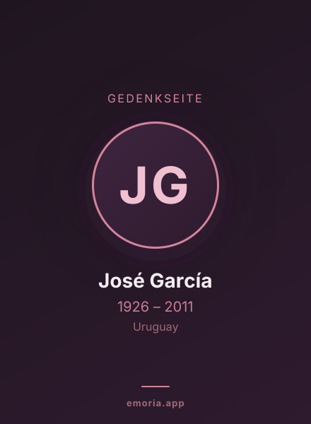 Gedenkportrait von José García