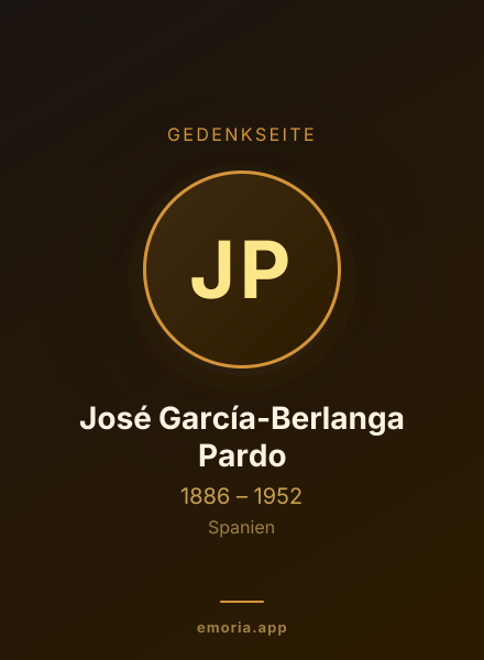 Gedenkportrait von José García-Berlanga Pardo