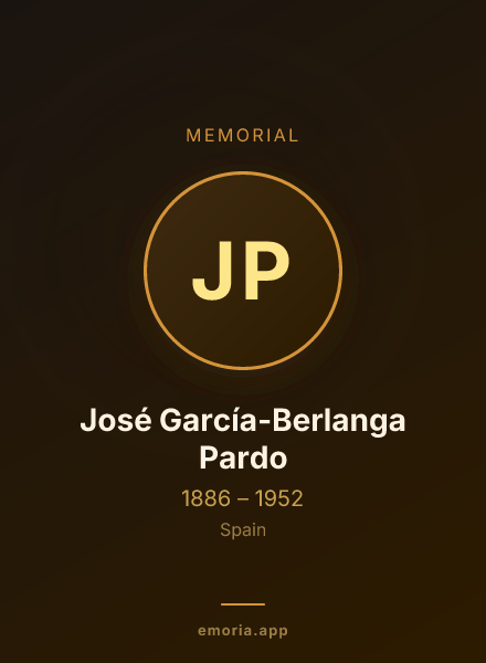 Memorial portrait of José García-Berlanga Pardo