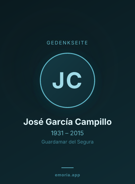 Gedenkportrait von José García Campillo