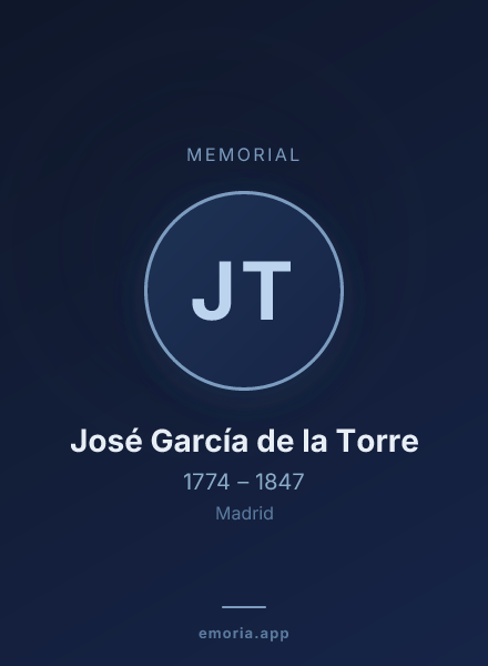 Memorial portrait of José García de la Torre