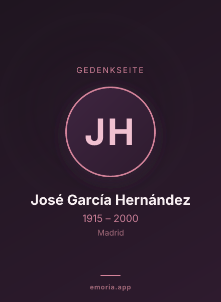 Gedenkportrait von José García Hernández