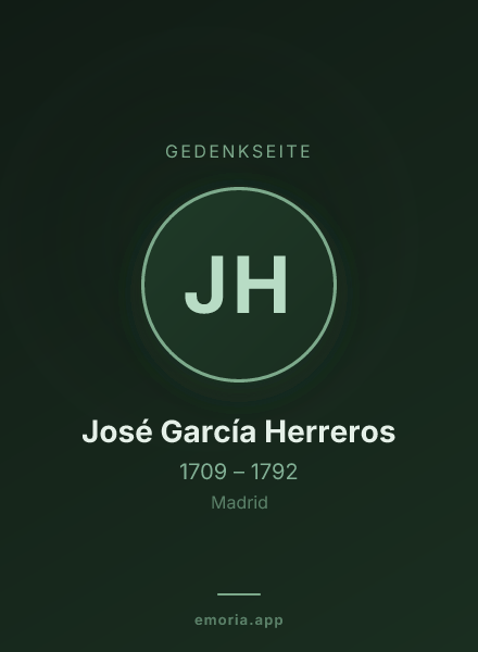 Gedenkportrait von José García Herreros