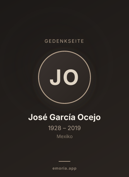 Gedenkportrait von José García Ocejo