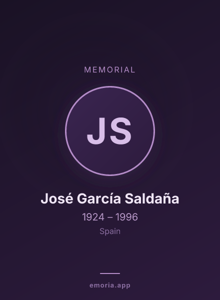 Memorial portrait of José García Saldaña