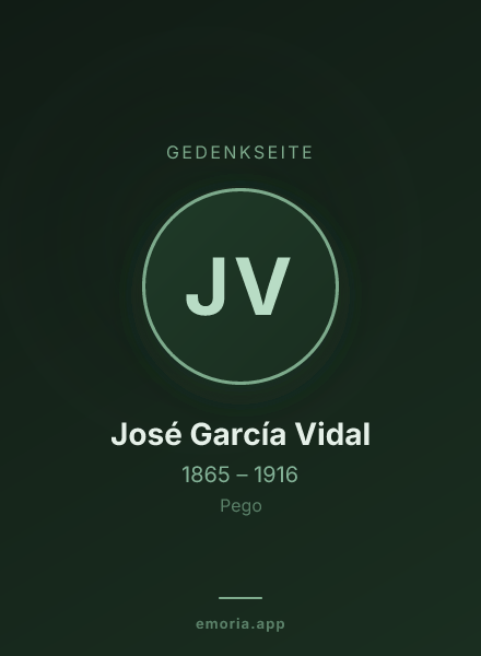 Gedenkportrait von José García Vidal