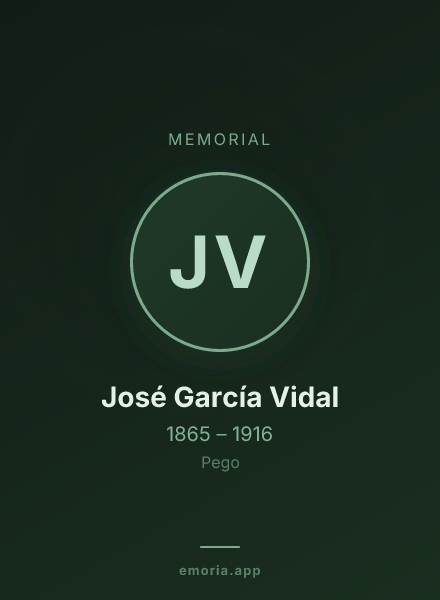Memorial portrait of José García Vidal