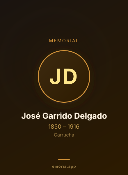 Memorial portrait of José Garrido Delgado
