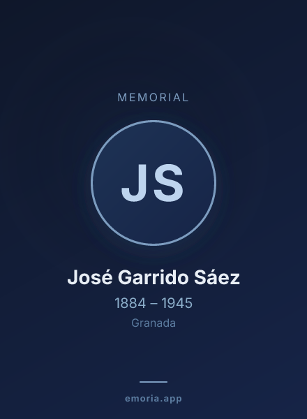 Memorial portrait of José Garrido Sáez
