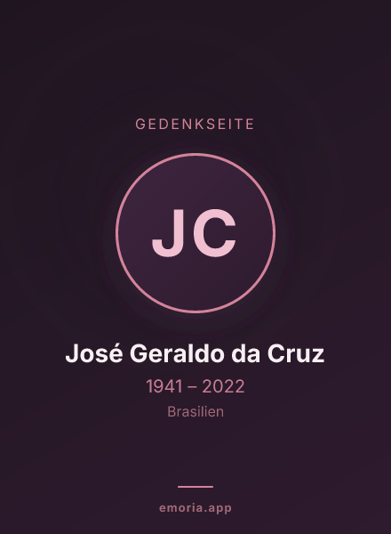 Gedenkportrait von José Geraldo da Cruz