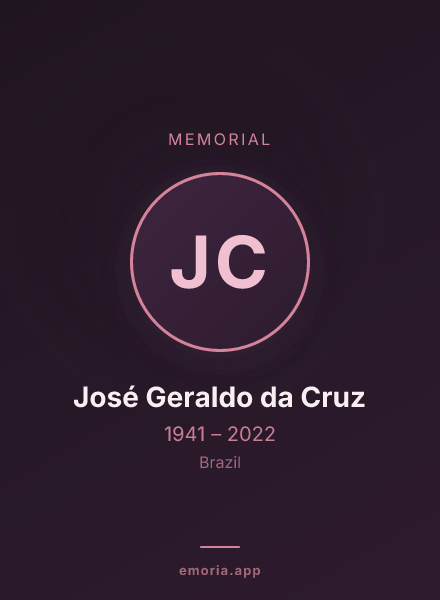 Memorial portrait of José Geraldo da Cruz