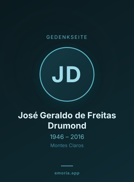Gedenkportrait von José Geraldo de Freitas Drumond