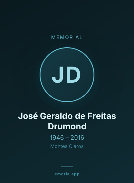 Memorial portrait of José Geraldo de Freitas Drumond