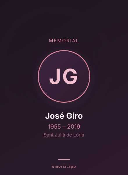 Memorial portrait of José Giro