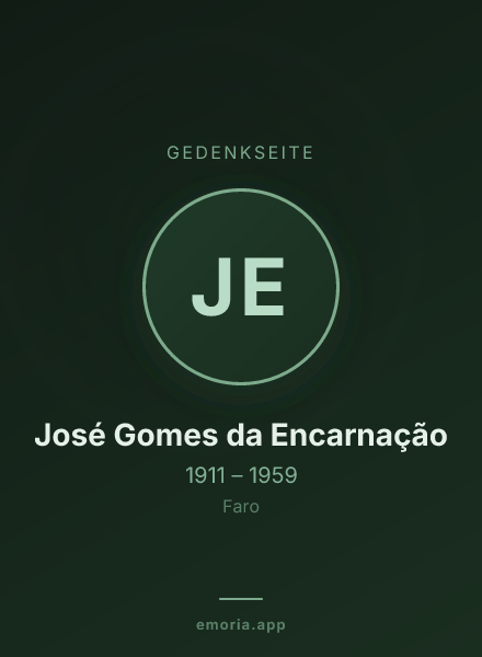 Gedenkportrait von José Gomes da Encarnação