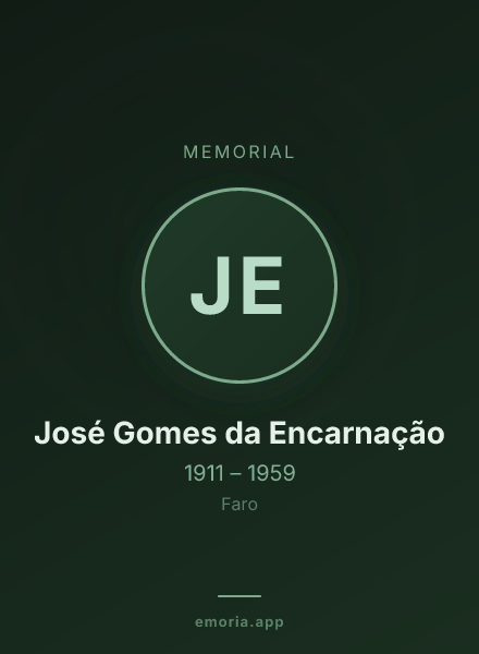 Memorial portrait of José Gomes da Encarnação