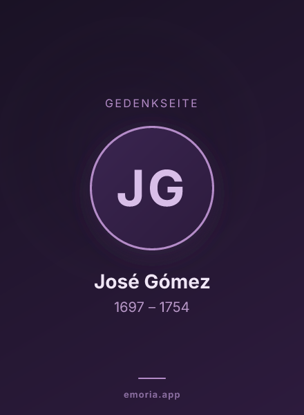 Gedenkportrait von José Gómez