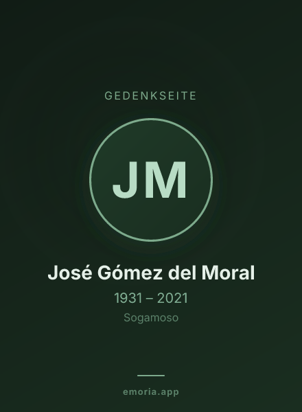 Gedenkportrait von José Gómez del Moral