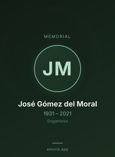 Memorial portrait of José Gómez del Moral