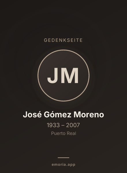 Gedenkportrait von José Gómez Moreno