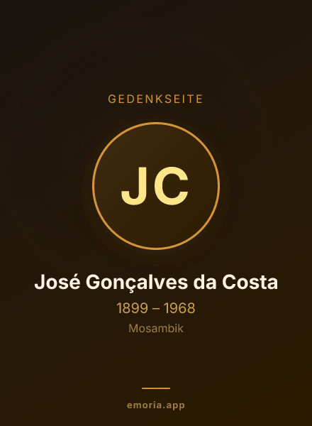 Gedenkportrait von José Gonçalves da Costa