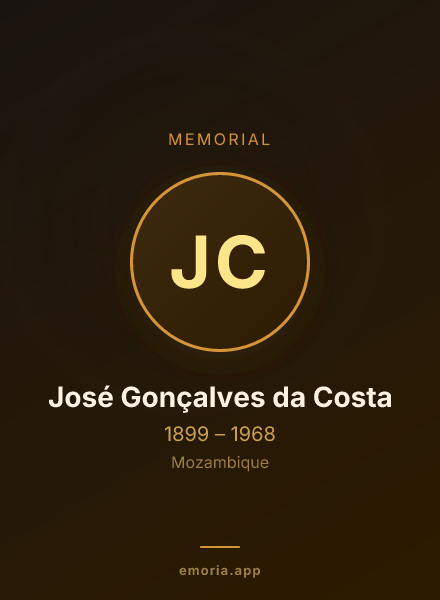 Memorial portrait of José Gonçalves da Costa