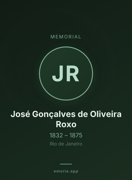 Memorial portrait of José Gonçalves de Oliveira Roxo