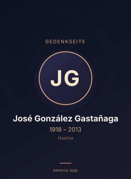 Gedenkportrait von José González Gastañaga