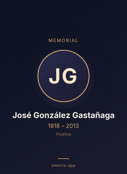 Memorial portrait of José González Gastañaga