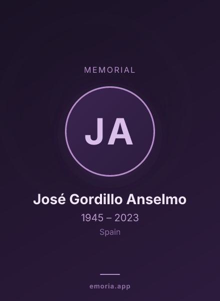 Memorial portrait of José Gordillo Anselmo