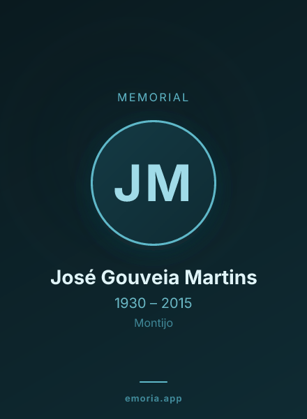 Memorial portrait of José Gouveia Martins