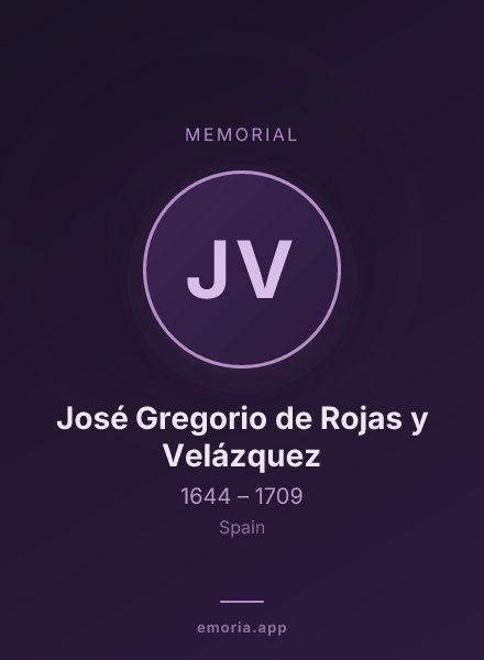 Memorial portrait of José Gregorio de Rojas y Velázquez