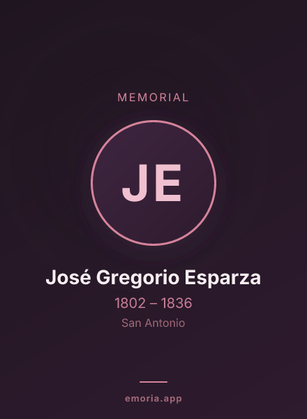 Memorial portrait of José Gregorio Esparza
