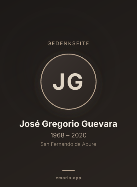 Gedenkportrait von José Gregorio Guevara
