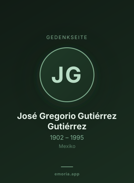 Gedenkportrait von José Gregorio Gutiérrez Gutiérrez