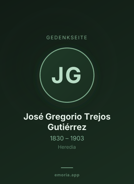 Gedenkportrait von José Gregorio Trejos Gutiérrez