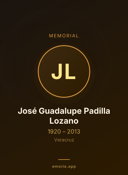 Memorial portrait of José Guadalupe Padilla Lozano