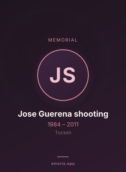 Memorial portrait of Jose Guerena shooting