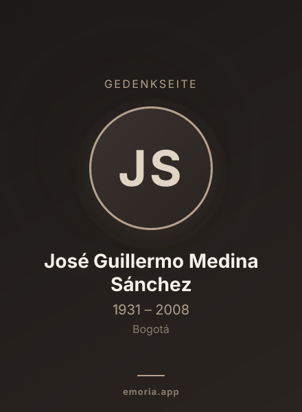 Gedenkportrait von José Guillermo Medina Sánchez