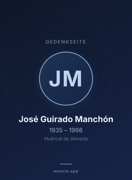 Gedenkportrait von José Guirado Manchón
