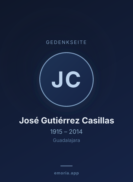 Gedenkportrait von José Gutiérrez Casillas