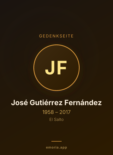 Gedenkportrait von José Gutiérrez Fernández