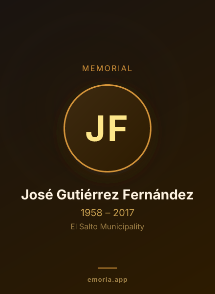 Memorial portrait of José Gutiérrez Fernández