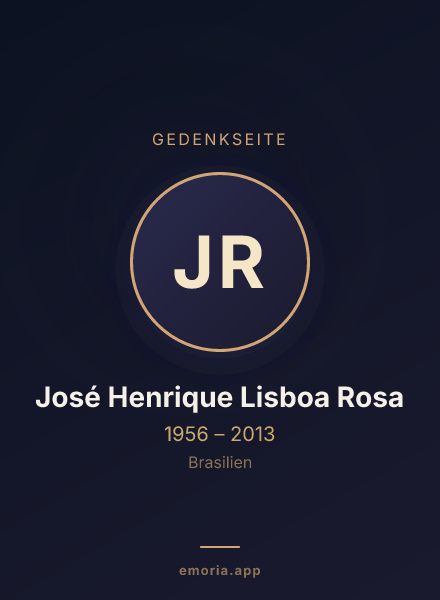 Gedenkportrait von José Henrique Lisboa Rosa