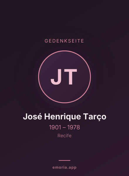 Gedenkportrait von José Henrique Tarço