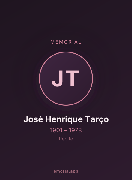Memorial portrait of José Henrique Tarço