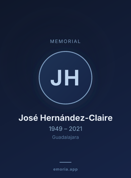 Memorial portrait of José Hernández-Claire