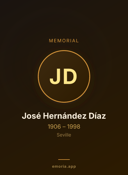 Memorial portrait of José Hernández Díaz